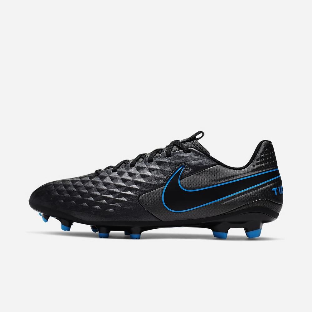 Crampon De Foot Nike Tiempo Legend 8 Academy MG Noir 6581-493 Black/Blue Hero/Black Femme | YXT-30252562